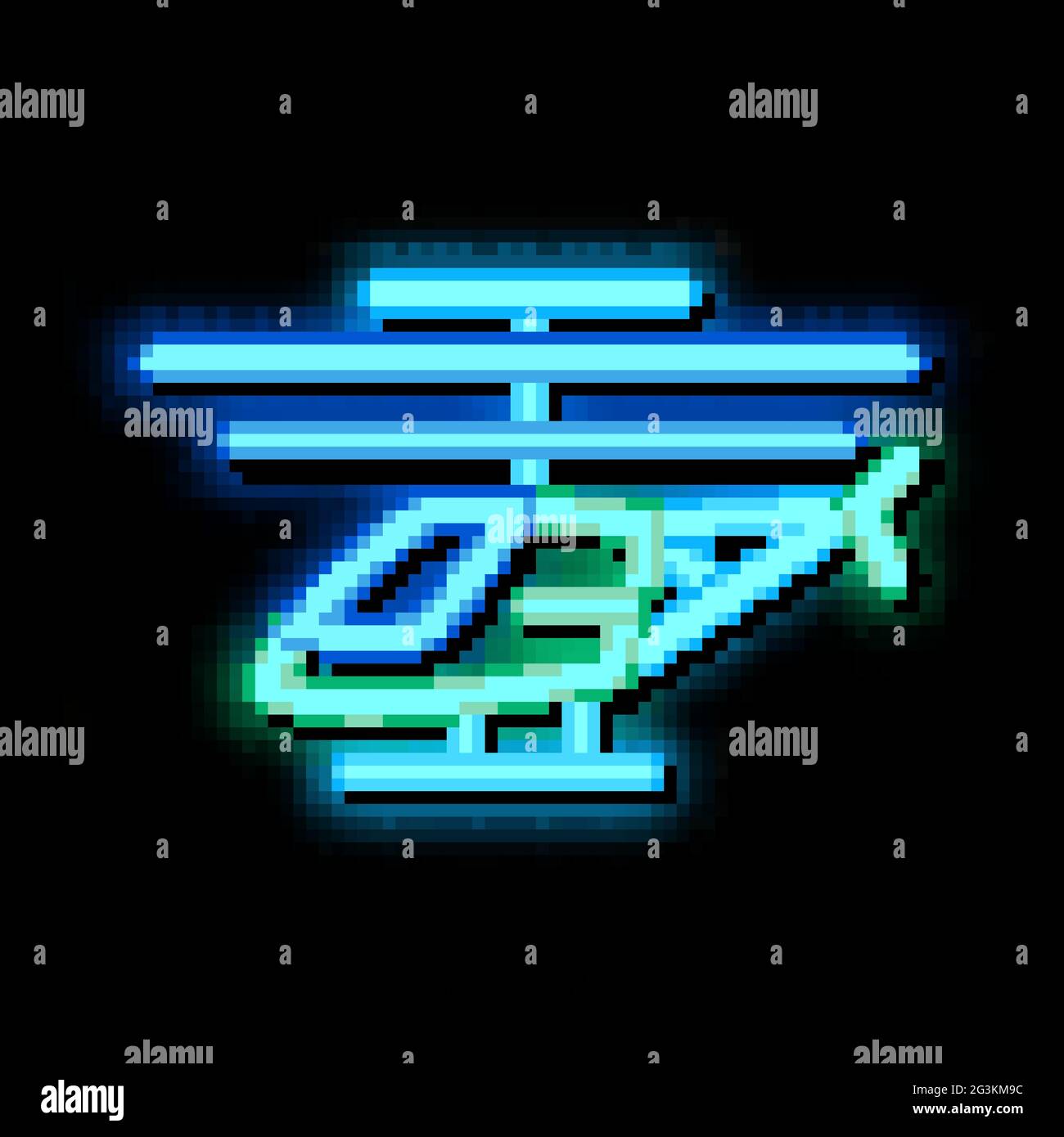 drone helicopter neon glow icon illustration Stock Vector Image & Art ...