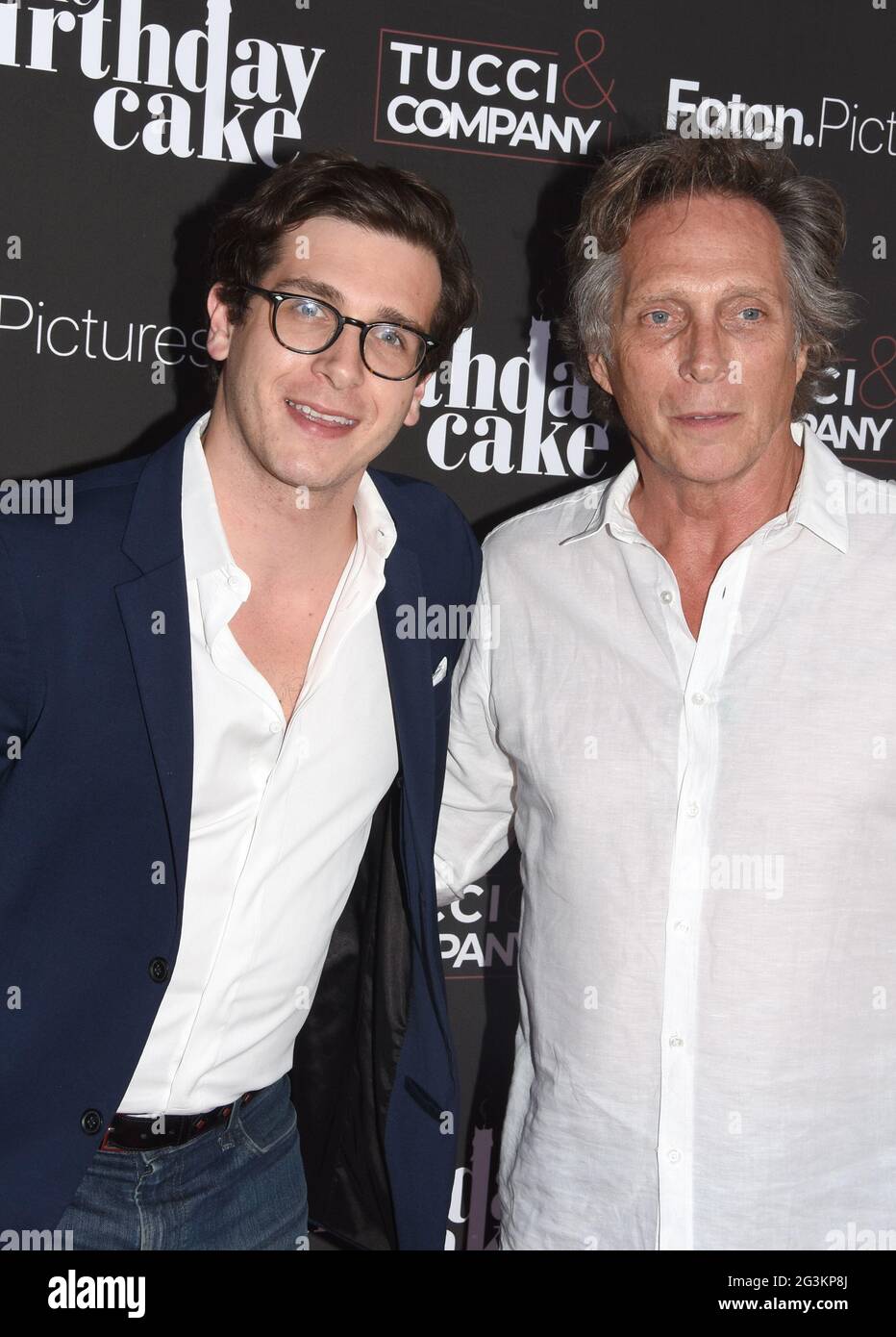 Beverly Hills, California, USA 16th June 2021 Actor Sam Fichtner and father actor William Fichtner attends The Los Angeles Premiere of The Birthday Cake on June 16, 2021 at Fine Arts Theater in Beverly Hills, California, USA. Photo by Barry King/Alamy Live News Stock Photo