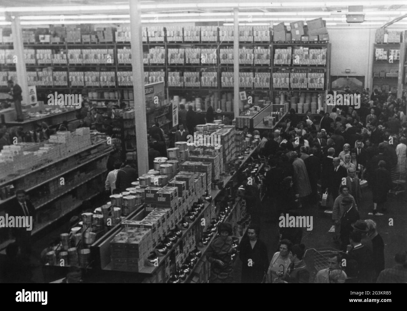 trade, supermarket, Hamburg, circa 1970, ADDITIONAL-RIGHTS-CLEARANCE-INFO-NOT-AVAILABLE Stock Photo