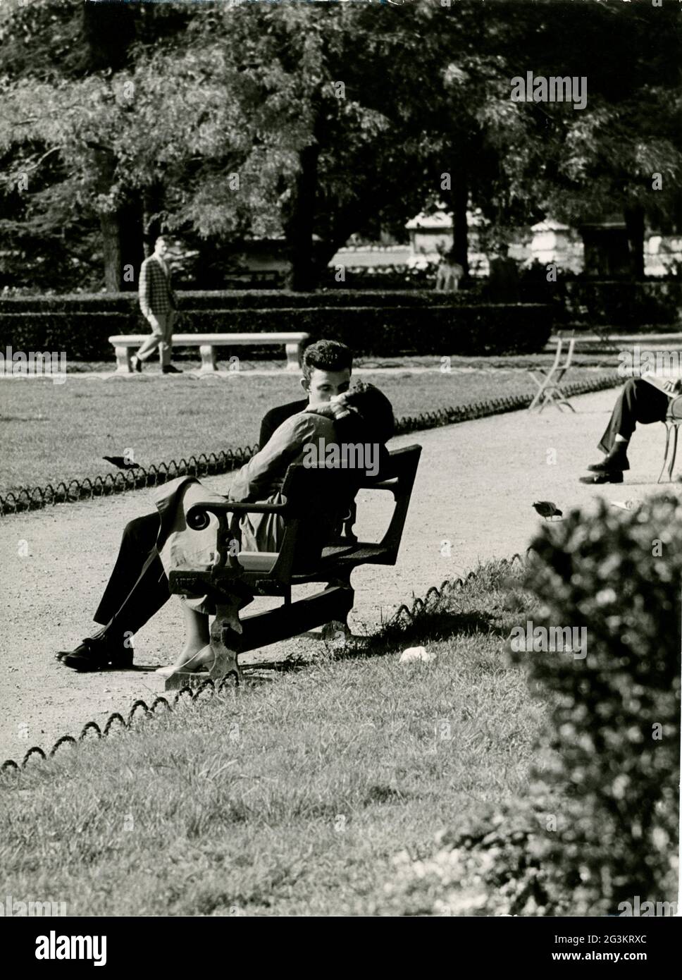 people, couples, 1960s, lovers, 1960s, ADDITIONAL-RIGHTS-CLEARANCE-INFO-NOT-AVAILABLE Stock Photo