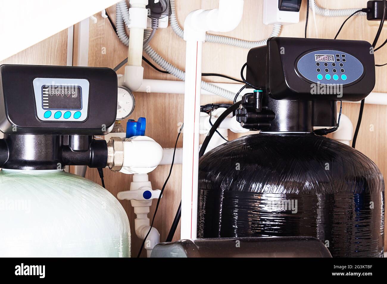 Home water filter softener system. Water purification Stock Photo Alamy