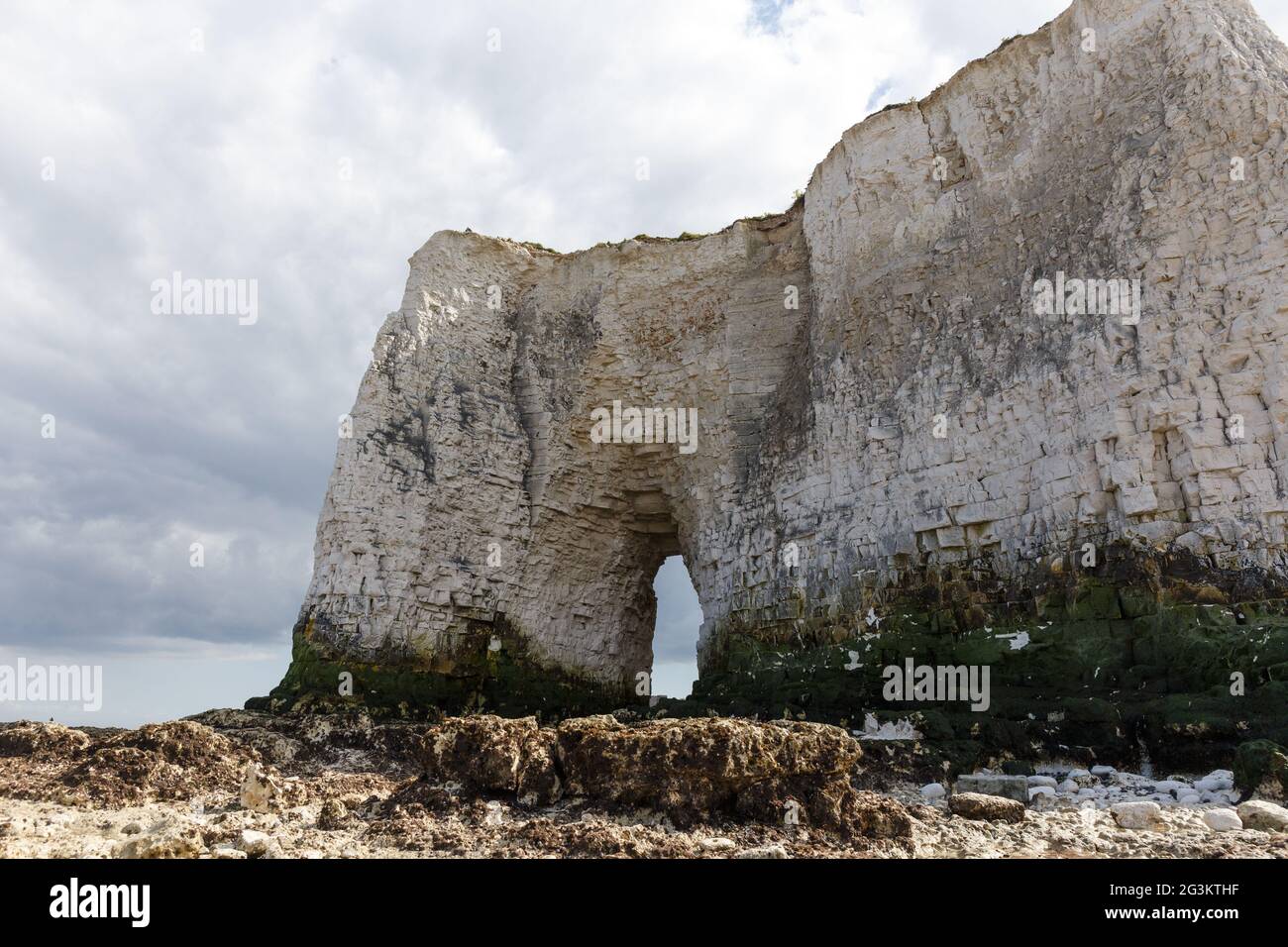 Natural arch, Botany bay beach, Broadstairs, Kent, england Stock Photo