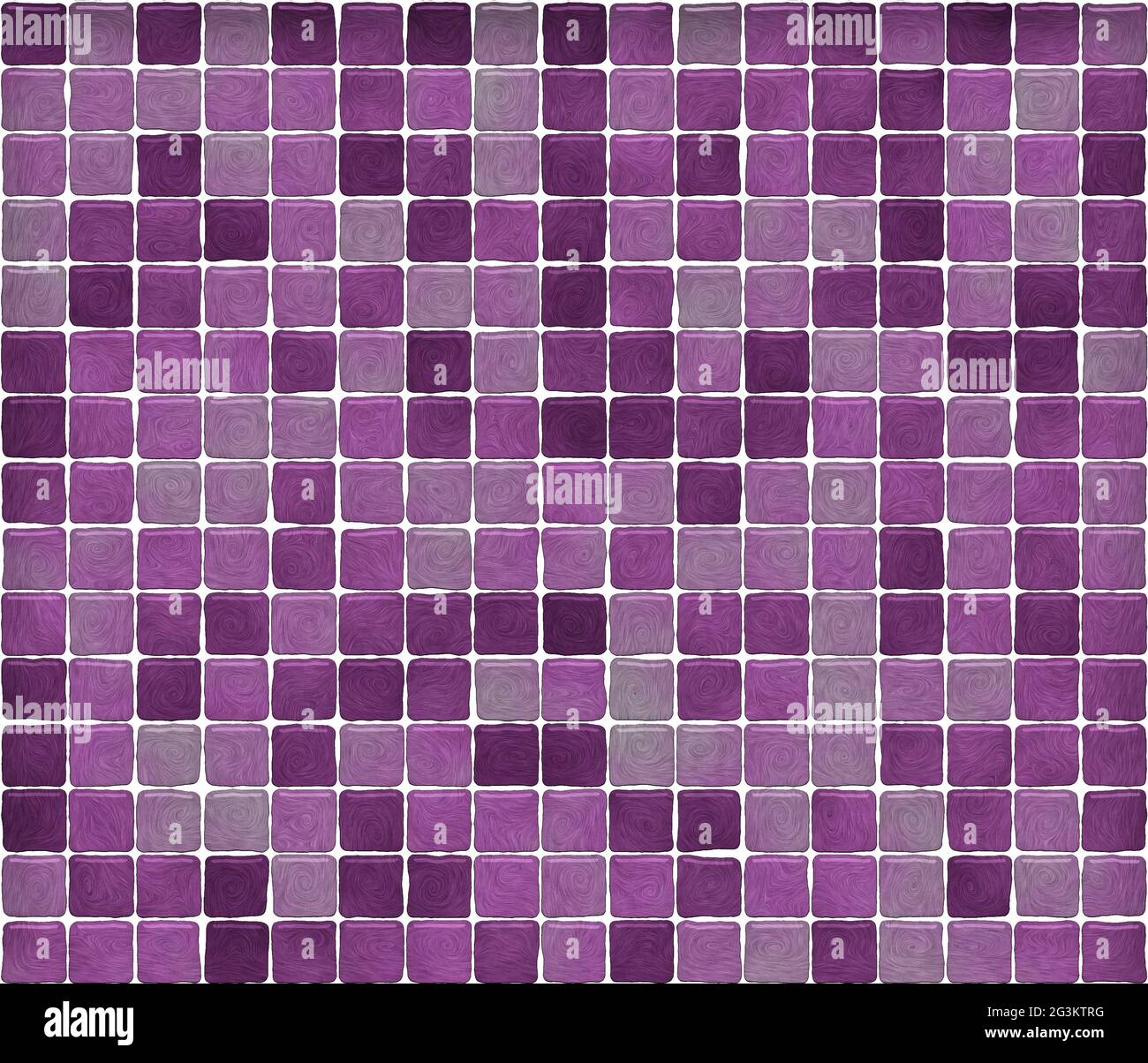Seamless tile pattern in purple shade, tile with swirl effect Stock