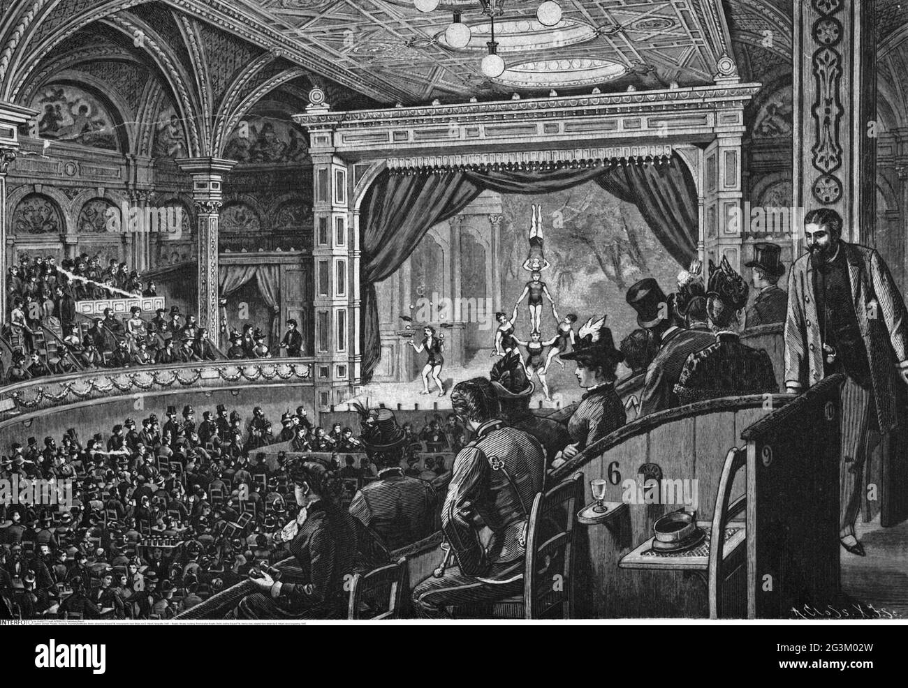 Cabaret theatre 19th century Black and White Stock Photos & Images - Alamy