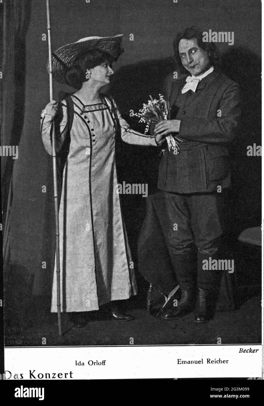 theatre / theater, comedy and comedians, Germany, 'Das Konzert' (The Concert), by Hermann Bahr, ADDITIONAL-RIGHTS-CLEARANCE-INFO-NOT-AVAILABLE Stock Photo