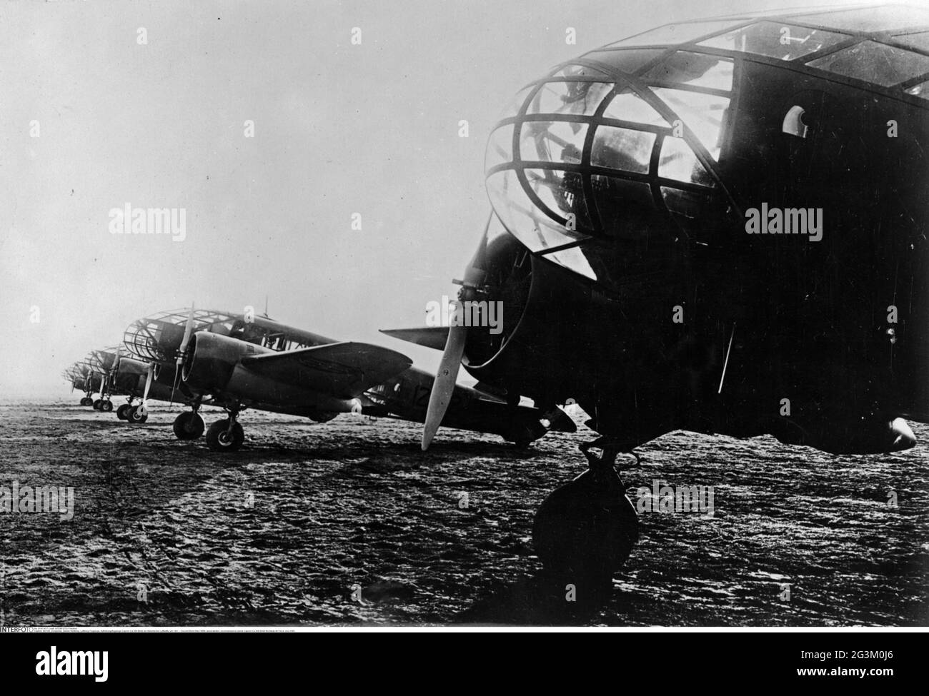 Second World War / WWII, aerial warfare, reconnaissance planes Caproni Ca.309 Ghibli the Italian Air Force, circa 1941, EDITORIAL-USE-ONLY Stock Photo