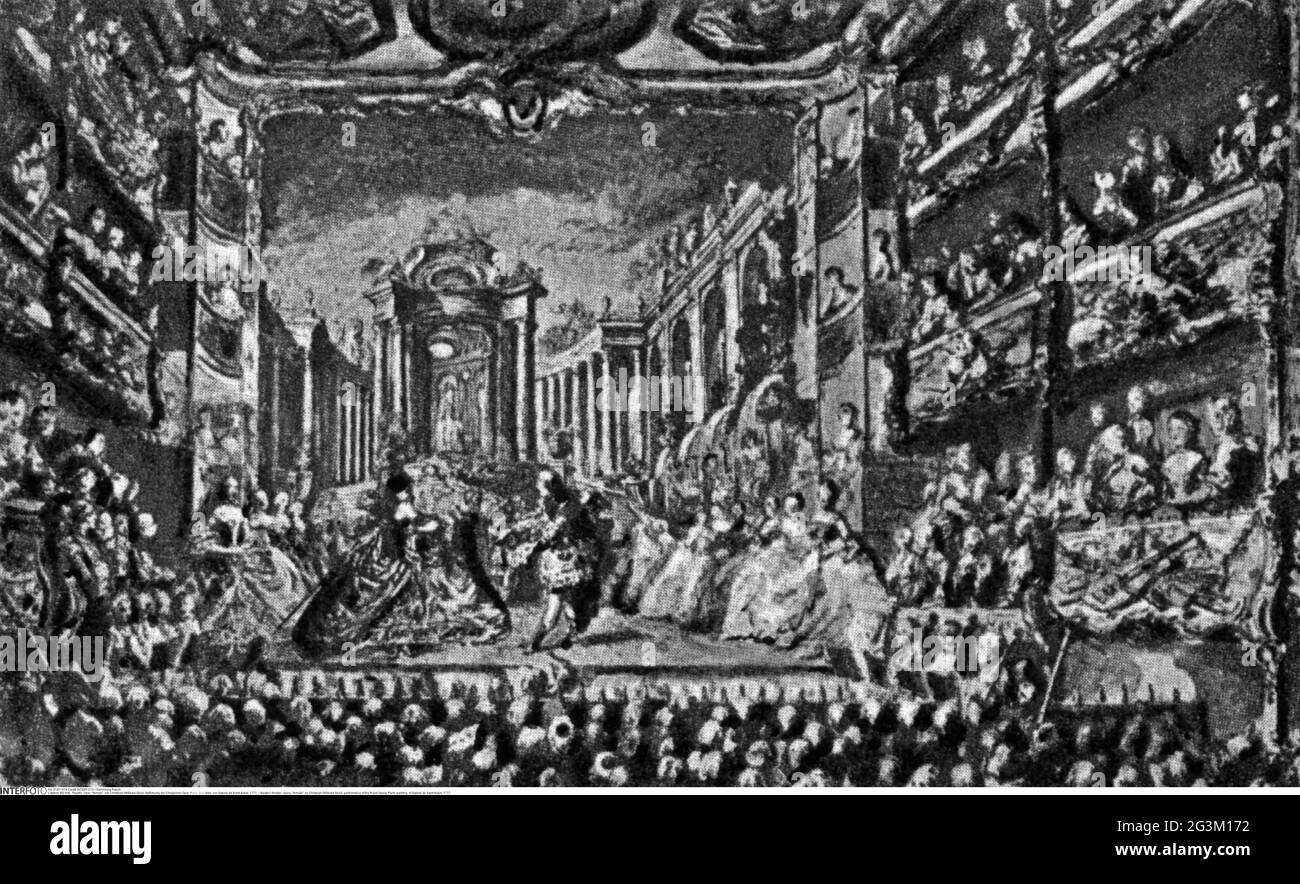 theatre / theater, opera, 'Armide', by Christoph Willibald Gluck, performance of the Royal Opera, Paris, ARTIST'S COPYRIGHT HAS NOT TO BE CLEARED Stock Photo