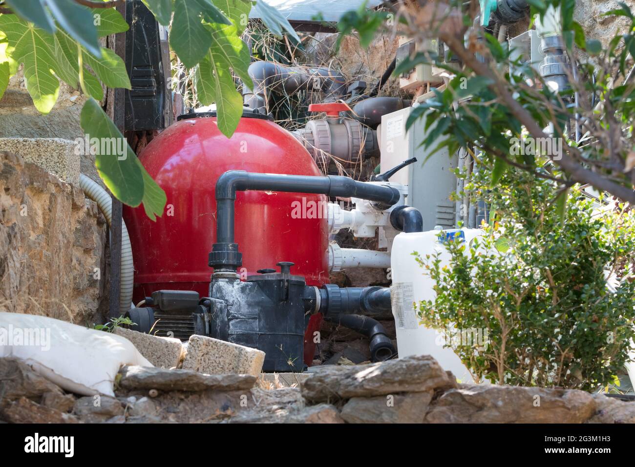 Expansion tank heating system Stock Photo Alamy