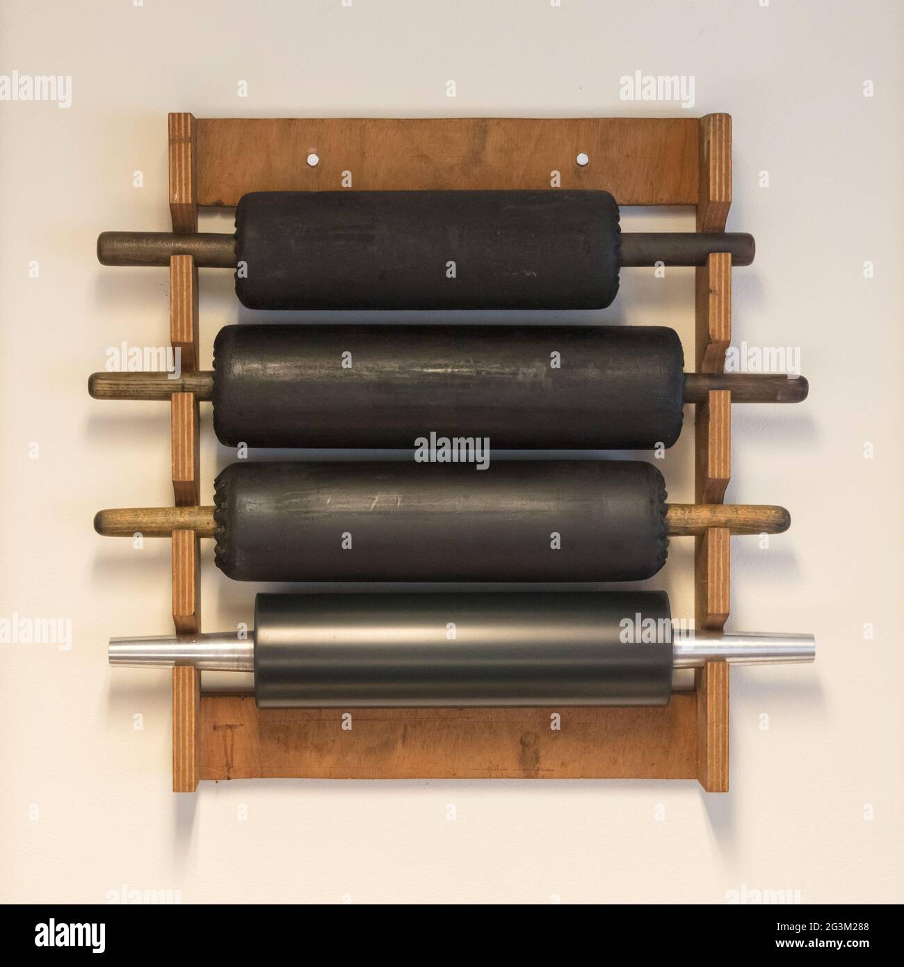 Collection of rolling pins Stock Photo Alamy