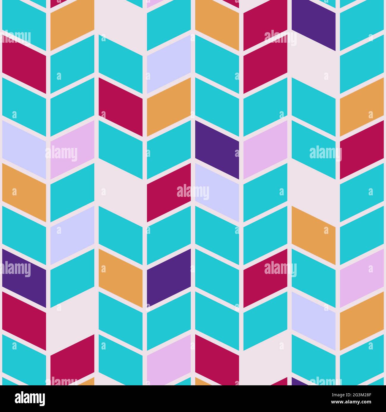 https://c8.alamy.com/comp/2G3M28F/seamless-abstract-color-tile-pattern-pink-yellow-purple-line-rhom-grid-on-blue-background-vector-bright-mosaic-geometric-illustration-for-wallpape-2G3M28F.jpg