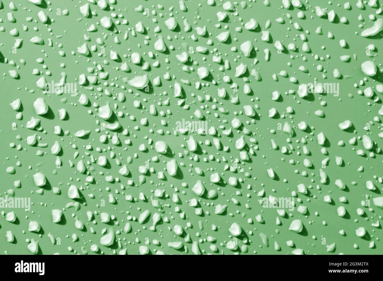 Water drops from rain over a surface Stock Photo - Alamy