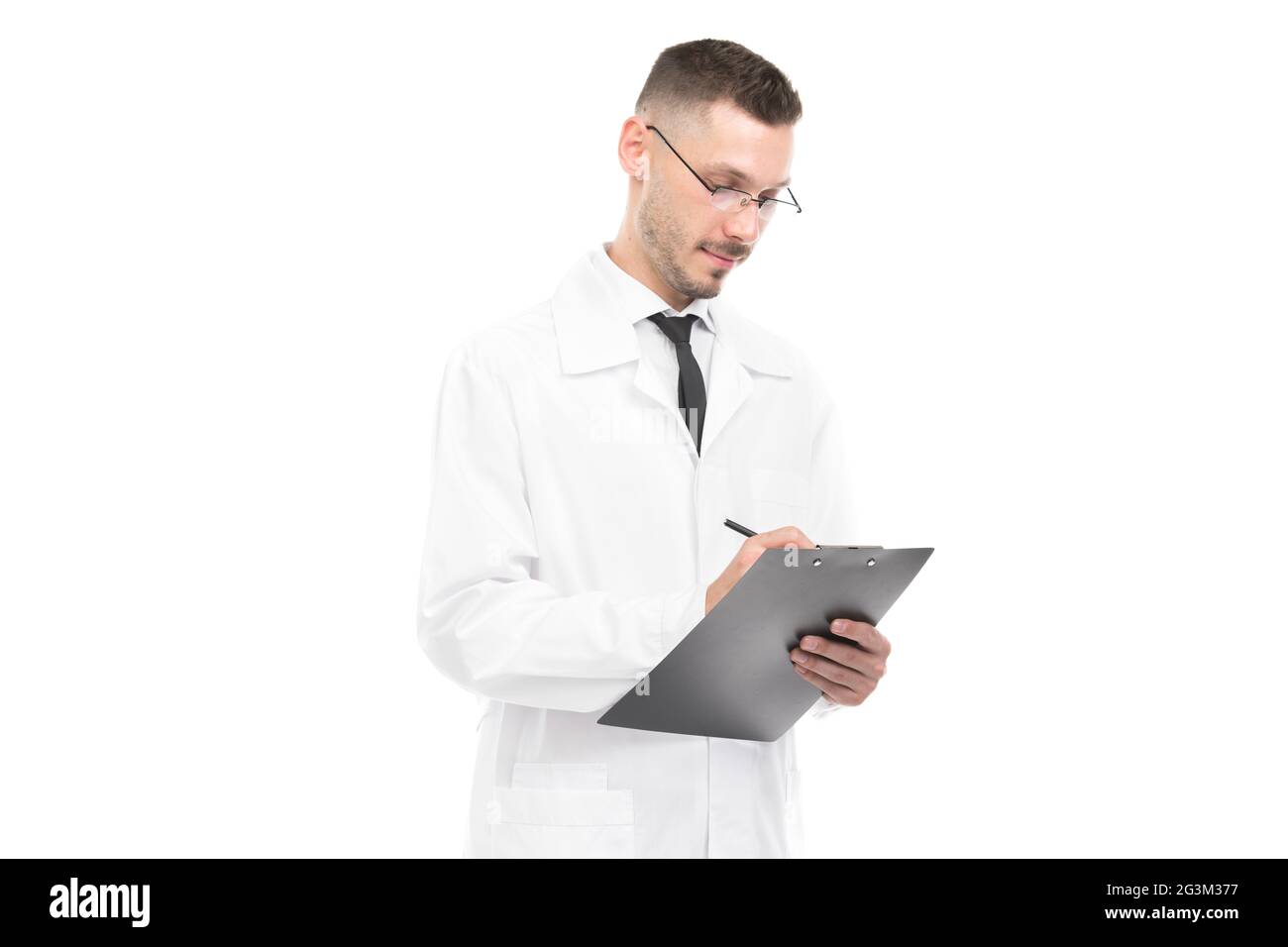 Doctor wearing lab coat hi-res stock photography and images - Alamy