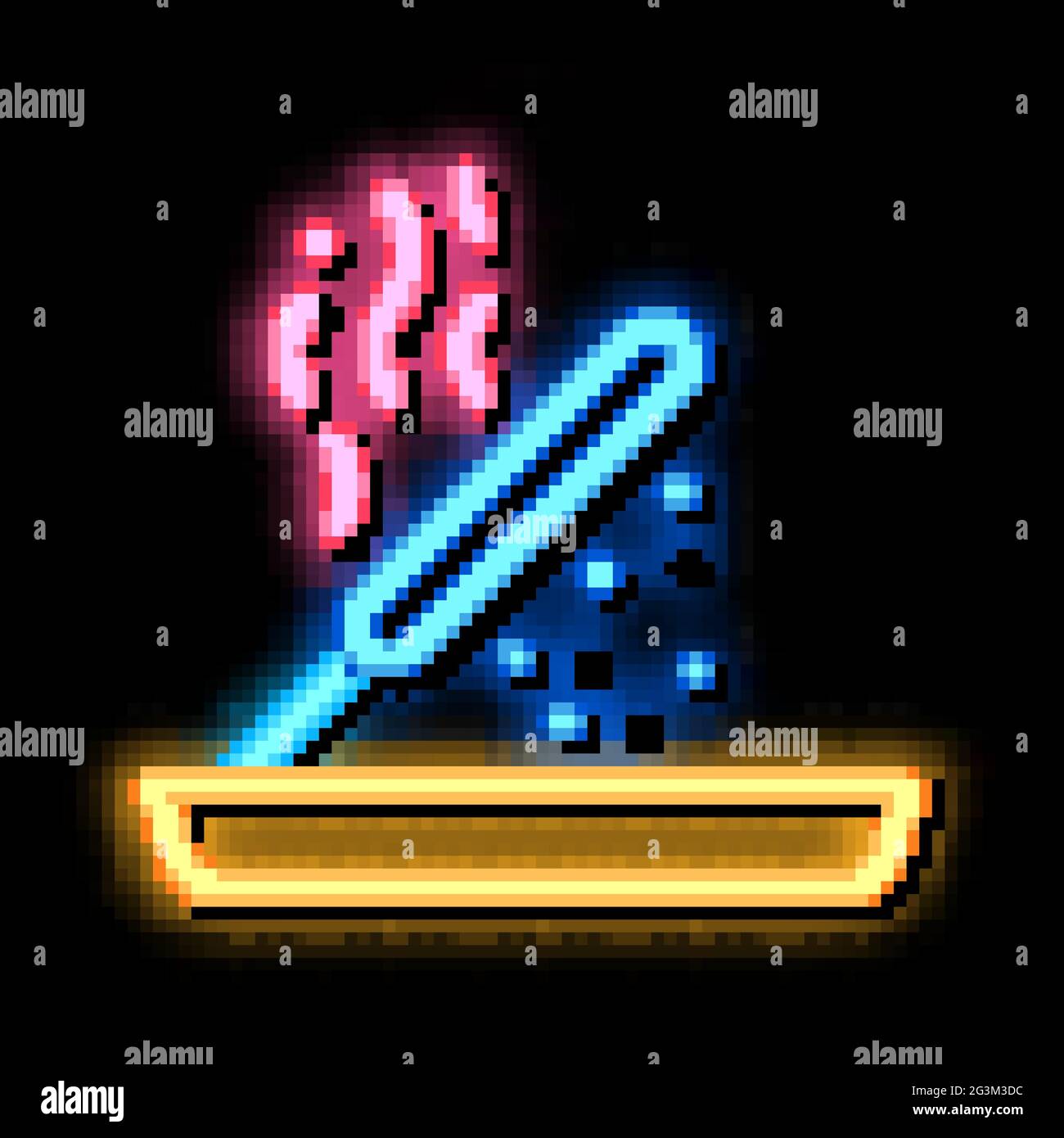aromatic stick neon glow icon illustration Stock Vector Image & Art - Alamy
