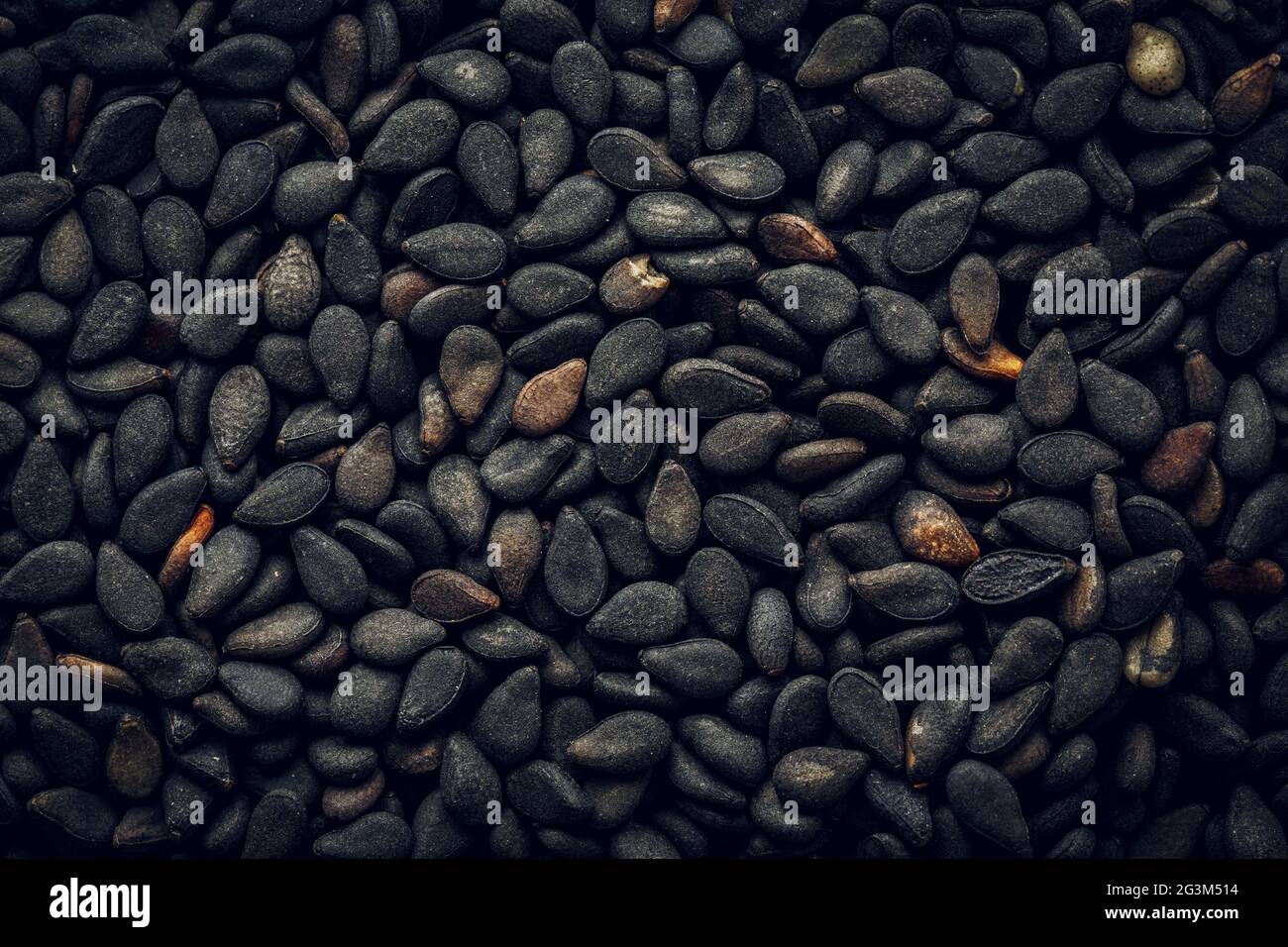 Black sesame seeds macro Background Stock Photo Alamy
