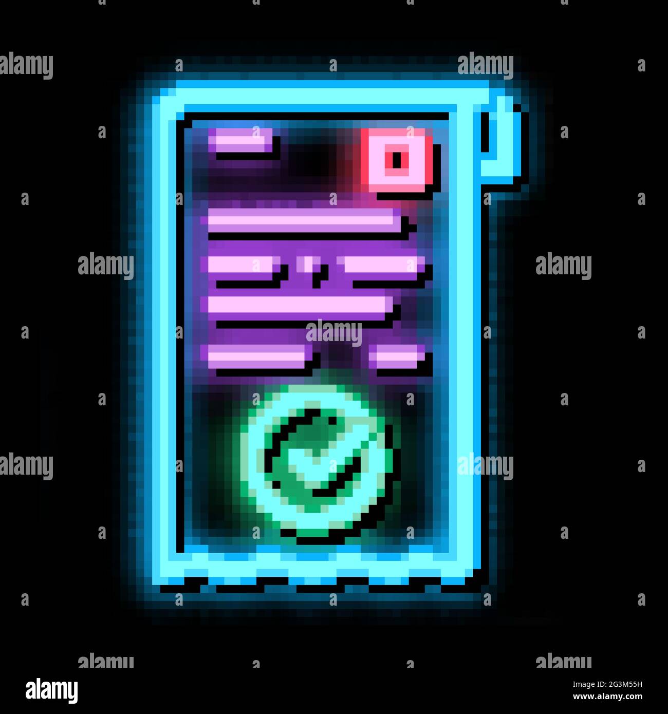 payment receipt neon glow icon illustration Stock Vector Image & Art ...