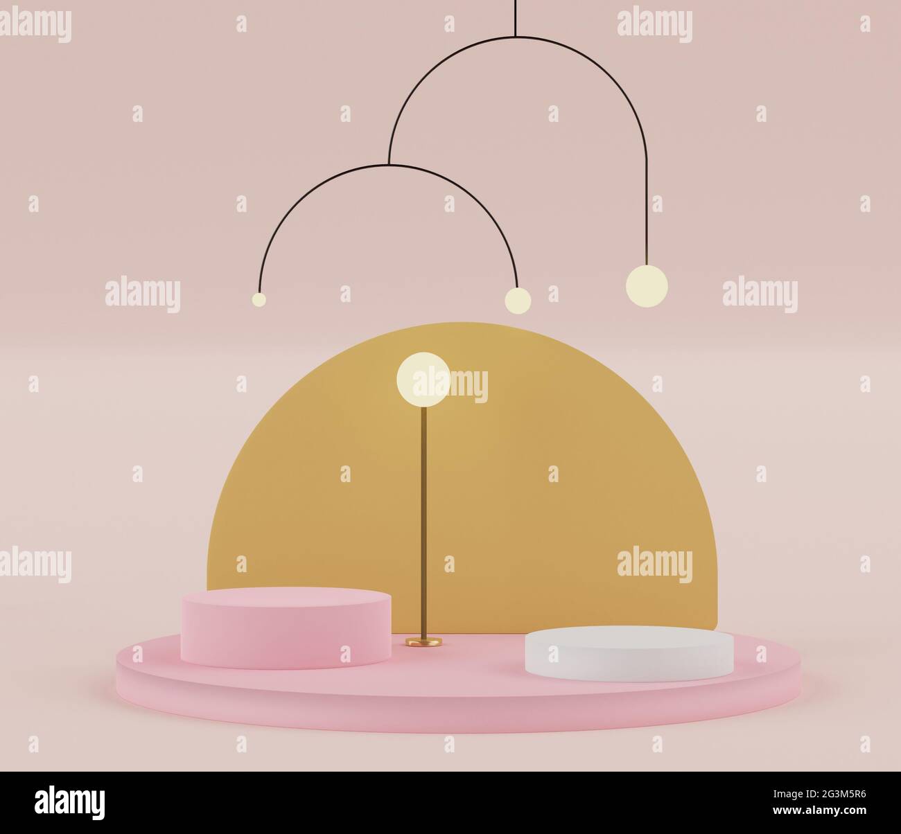 Abstract pastel simple geometric shapes with minimal displays podium or ...