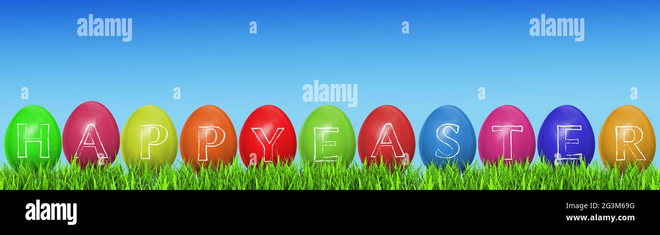 Happy easter background Stock Photo