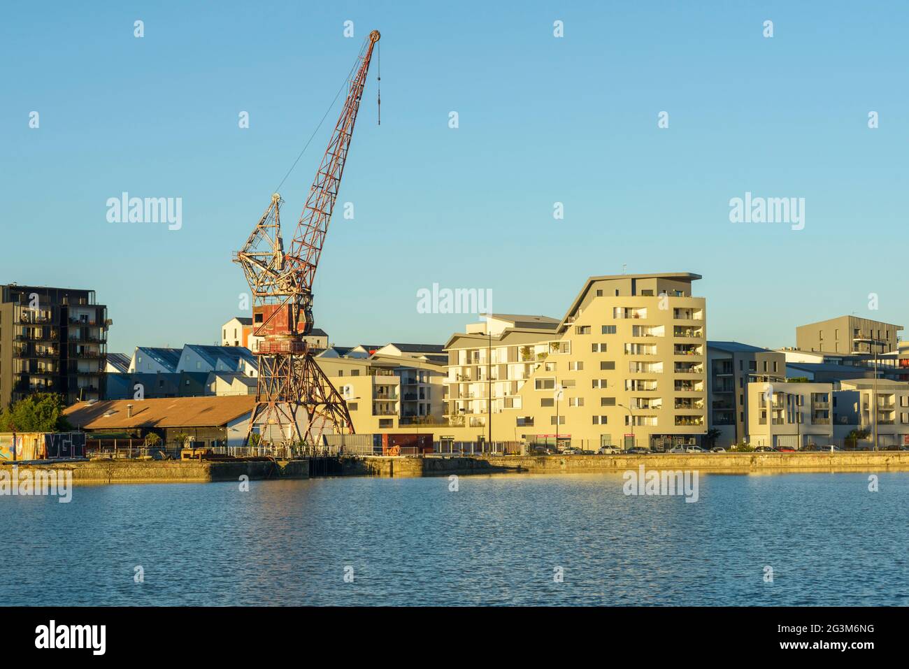 FRANCE, GIRONDE (33), BORDEAUX, NEW BUILDINGS AROUND THE BASSINS ? FLOT Stock Photo