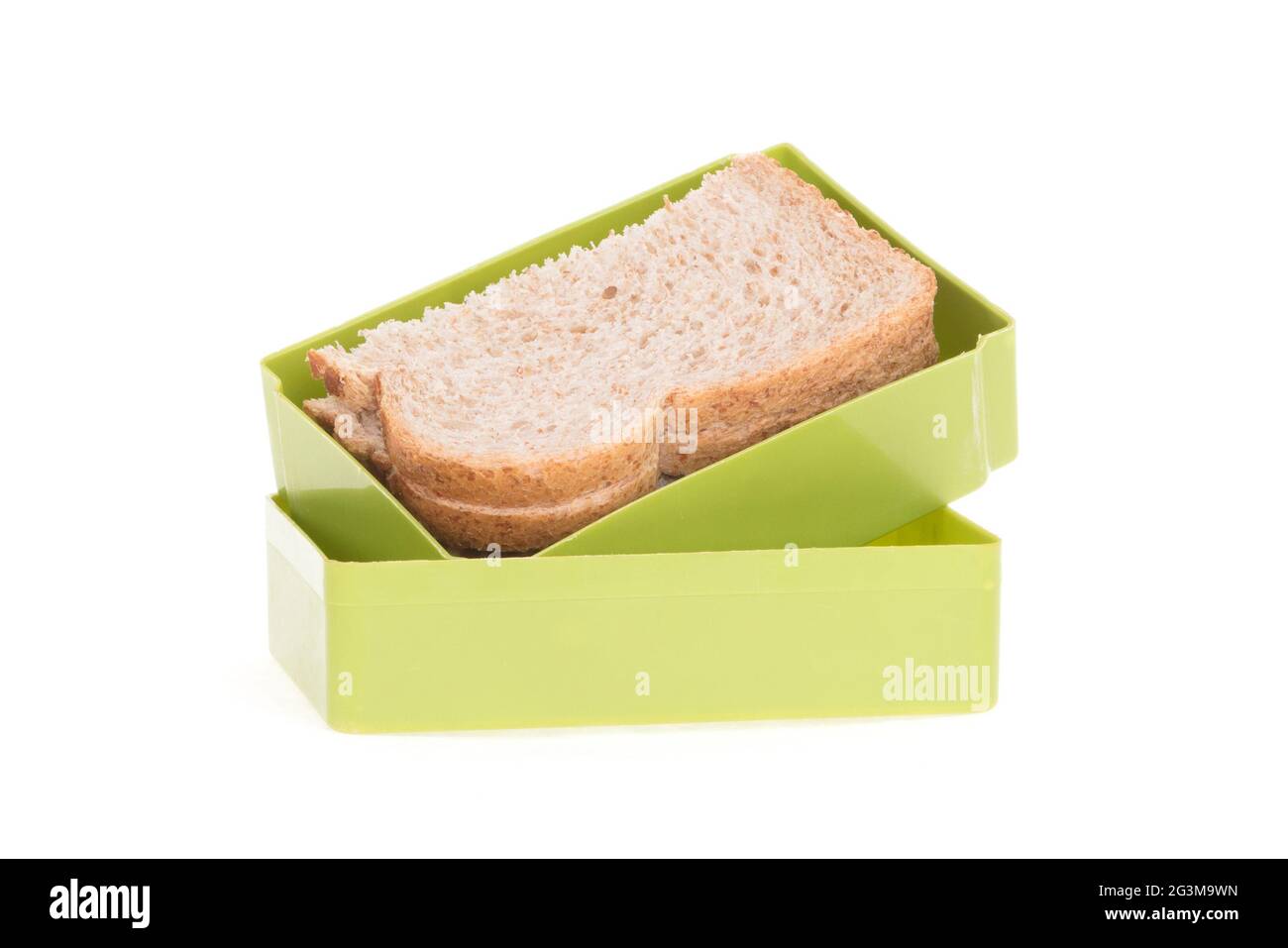 Simple old lunch box isolated Stock Photo - Alamy