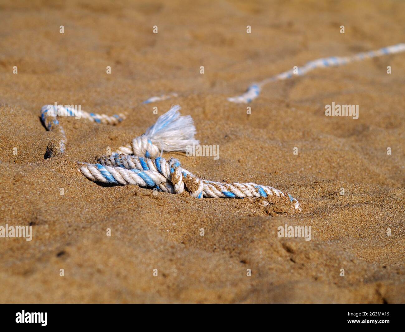 Rope Laying On Beach High Resolution Stock Photography and Images - Alamy