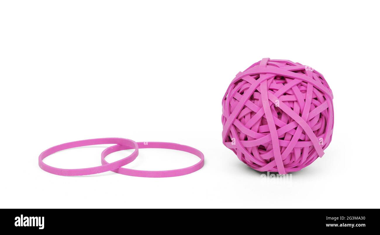 Rubber band ball Stock Photo Alamy