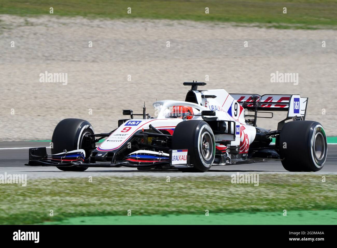 Formula 1 Aramco Gran Premio De Espana 2021.  Nikita Mazepin of Haas F1 Team Stock Photo