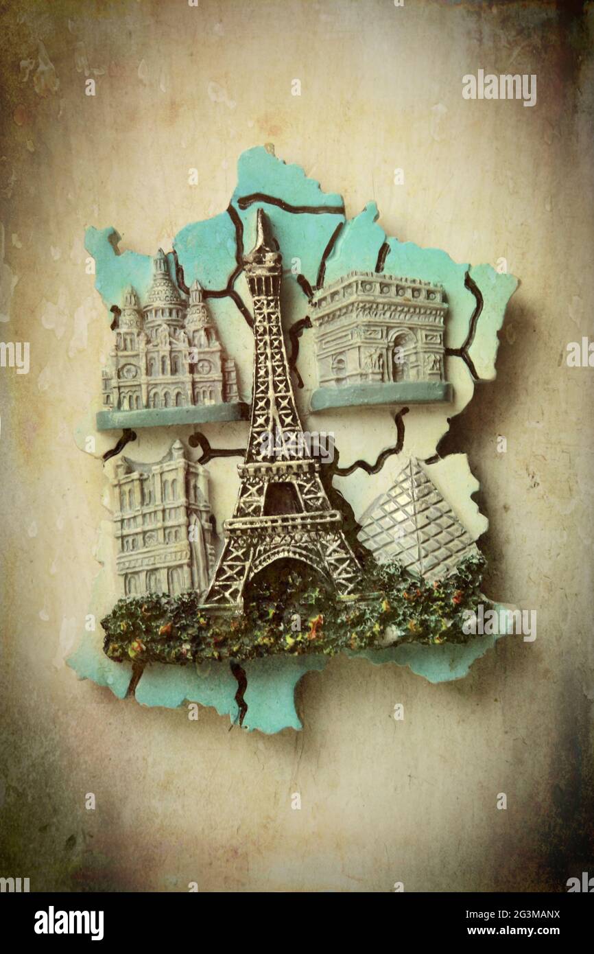 Tourist attractions in paris Stock Photo