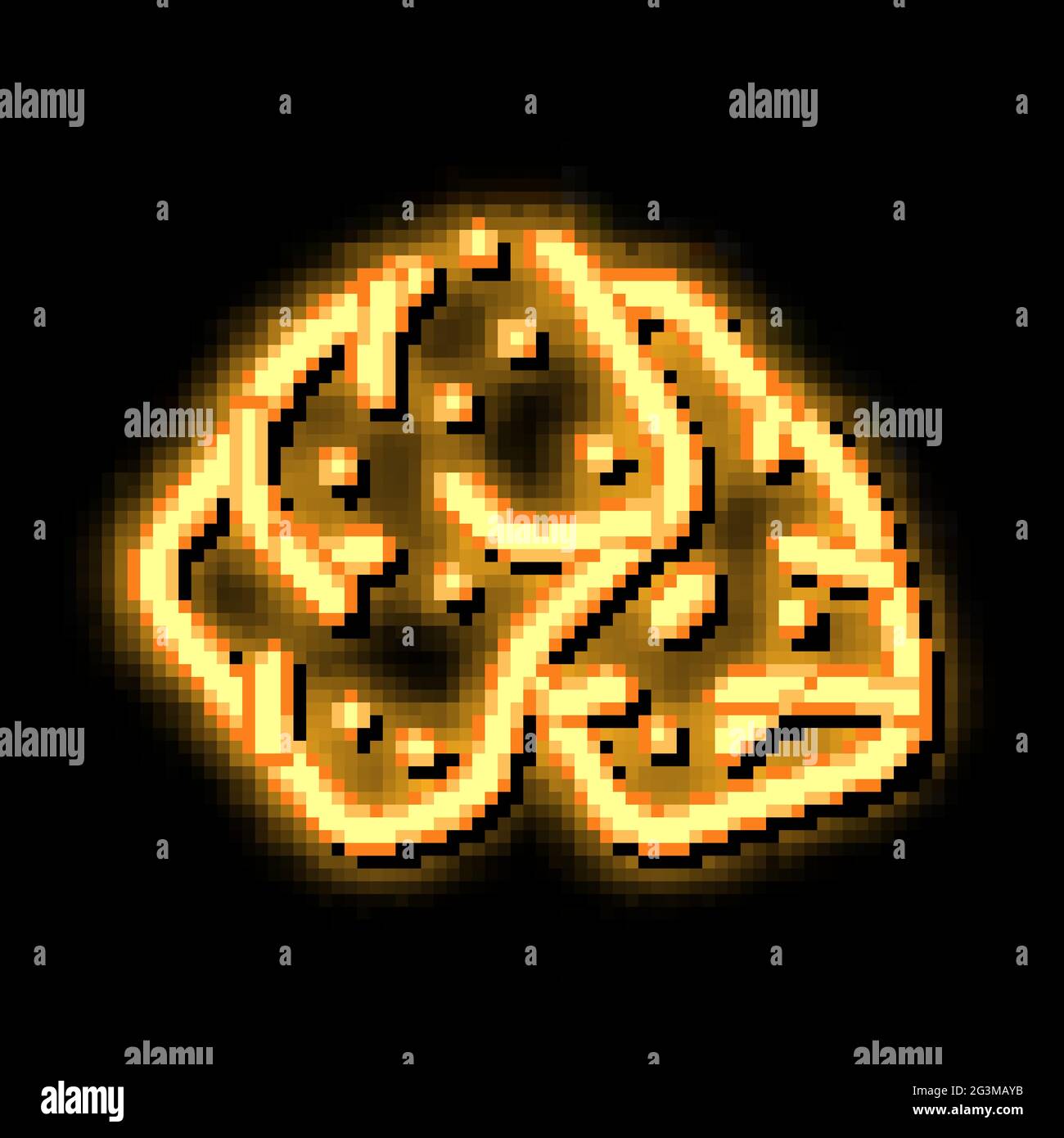 soy meat neon glow icon illustration Stock Vector Image & Art - Alamy
