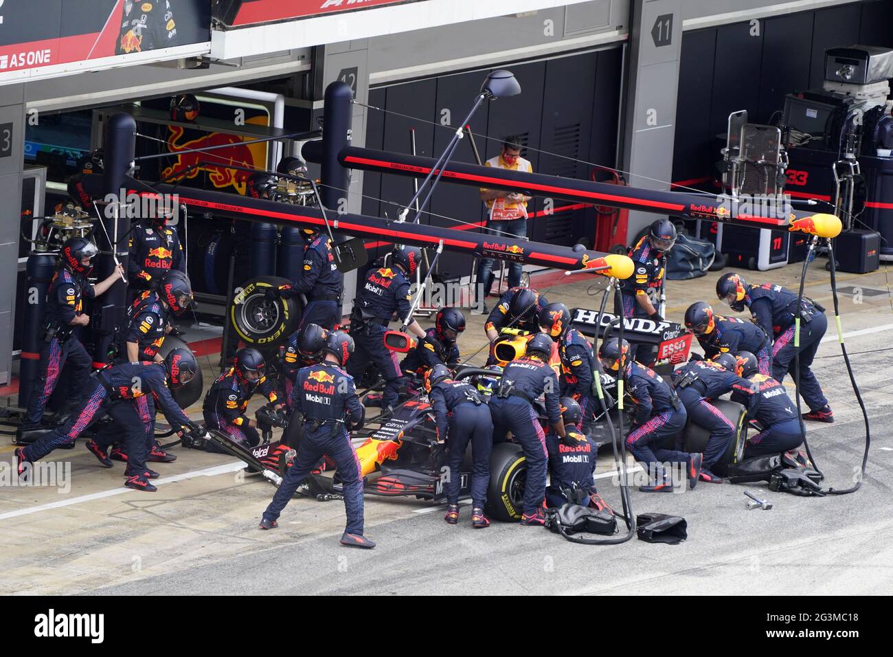 Formula 1 Aramco Gran Premio De Espana 2021. Sergio Perez Of Red Bull ...