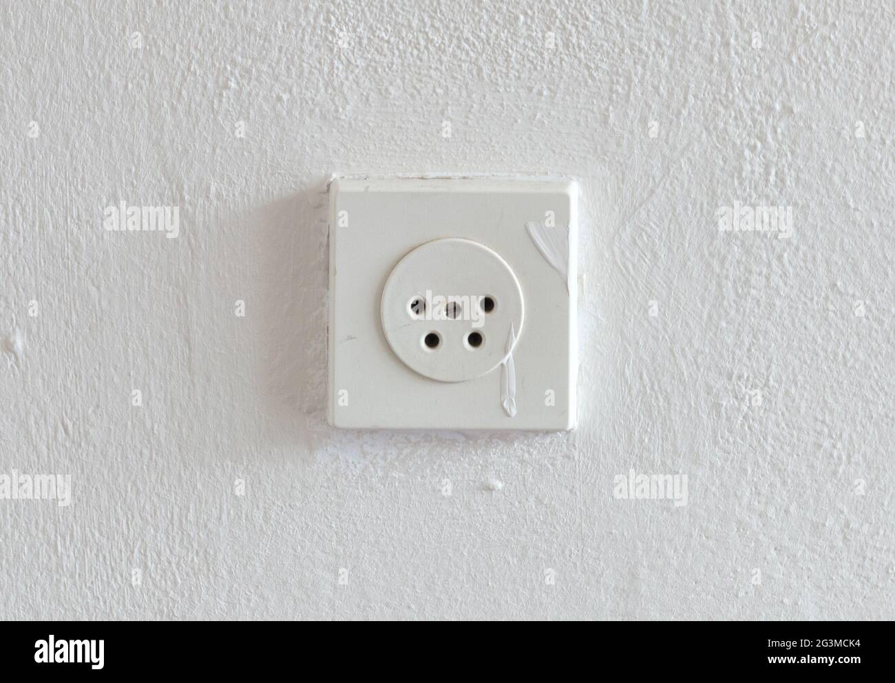 Vintage Telephone Wall Socket Stock Photo Alamy