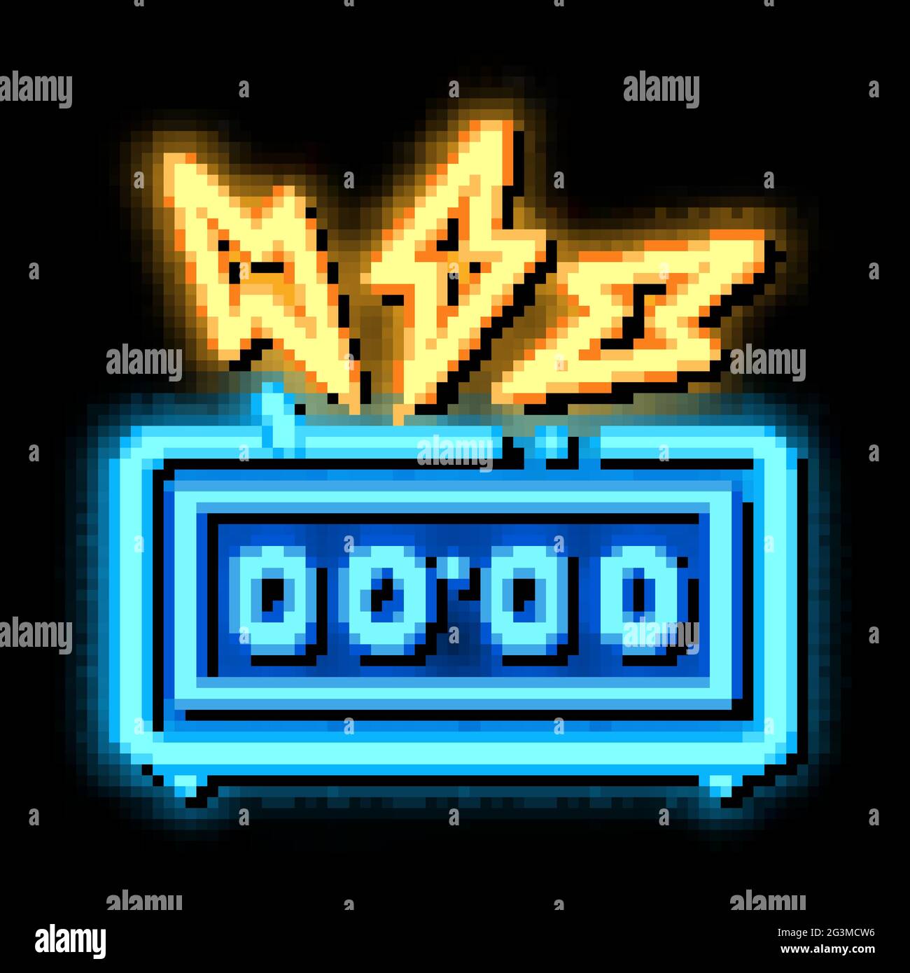 watch alarm neon glow icon illustration Stock Vector Image & Art - Alamy