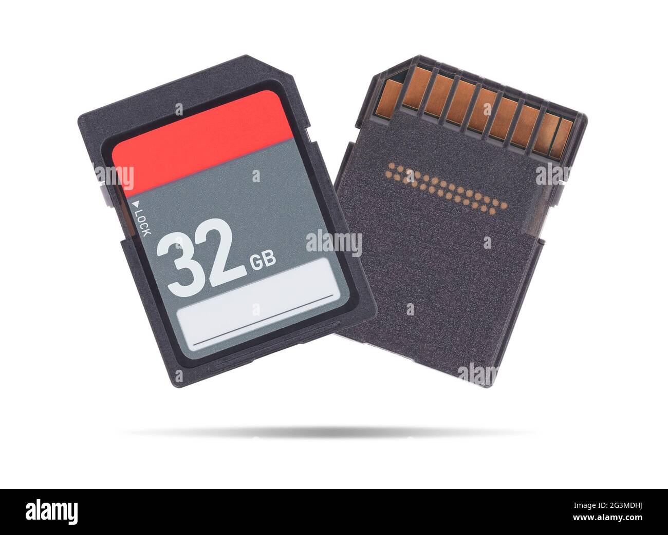 Memory card isolated on white background - 32 Gigabyte Stock Photo - Alamy