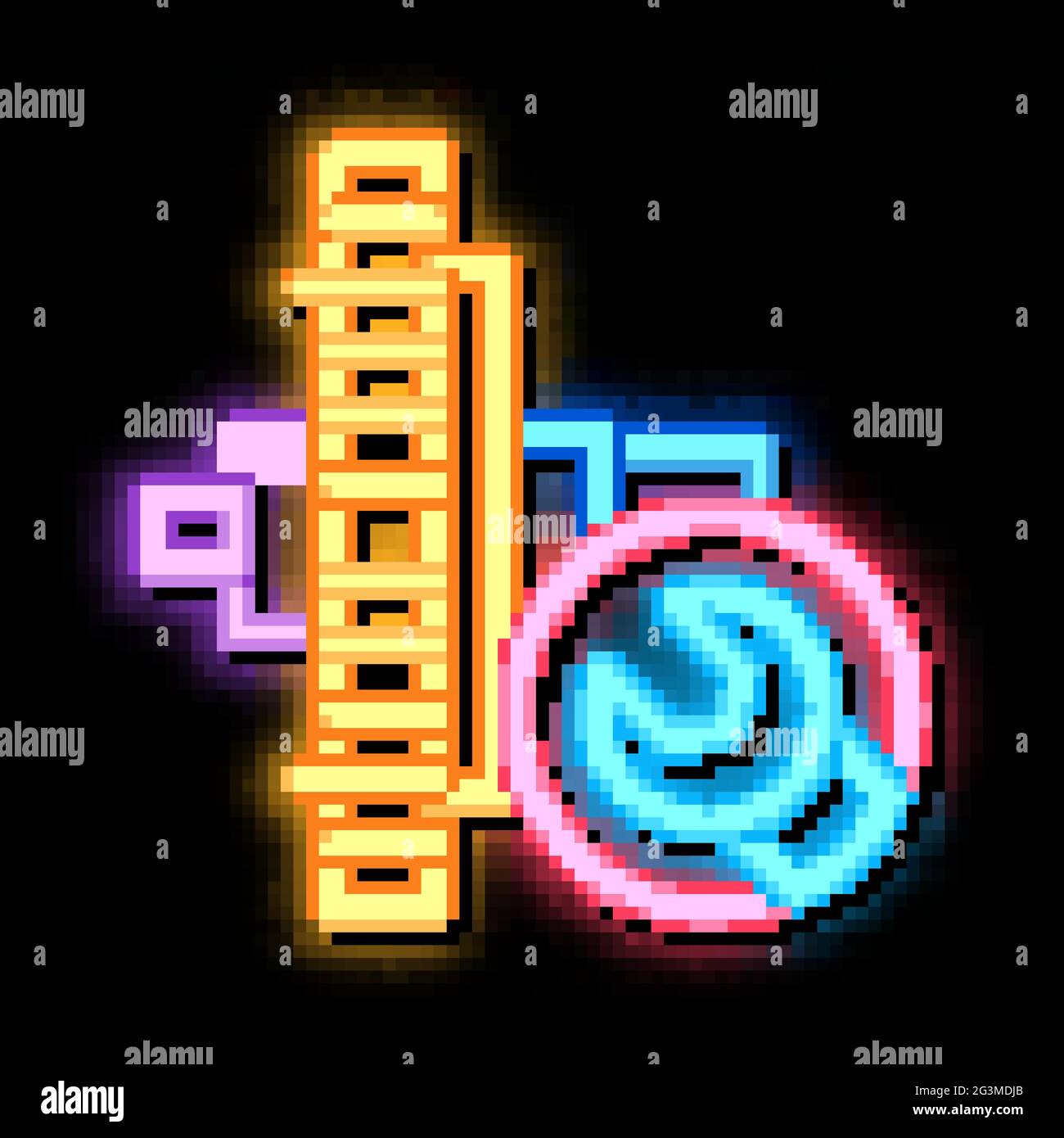 watch gear repair neon glow icon illustration Stock Vector Image & Art ...
