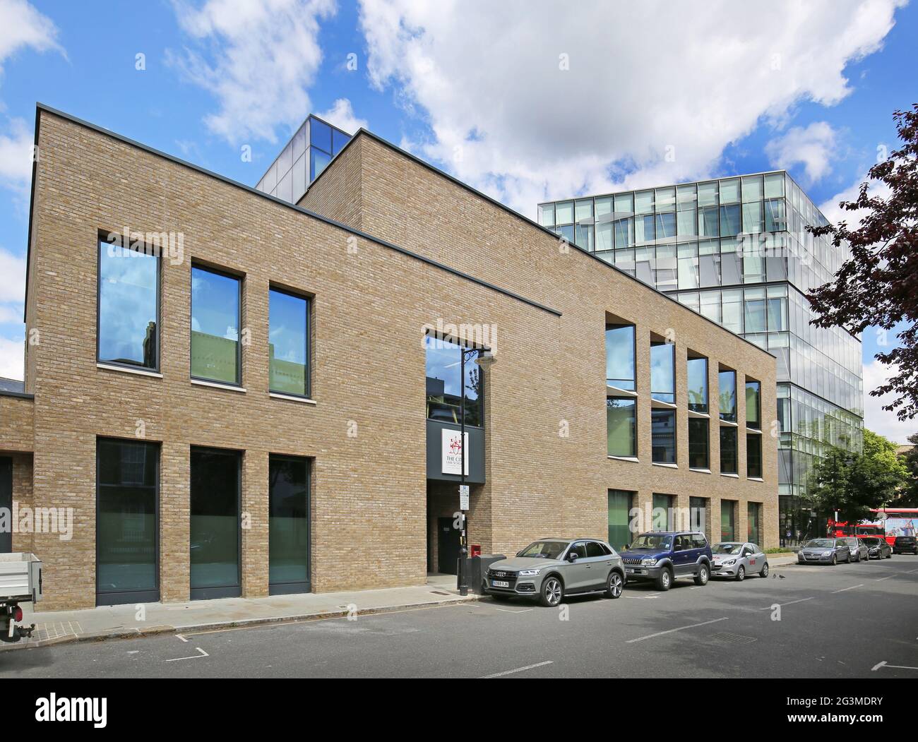 City Law School, London, UK. New building on Sebastian Street, Clerkenwell. Designed by Wilkinson Eyre Arcitects. Part of City University of London. Stock Photo