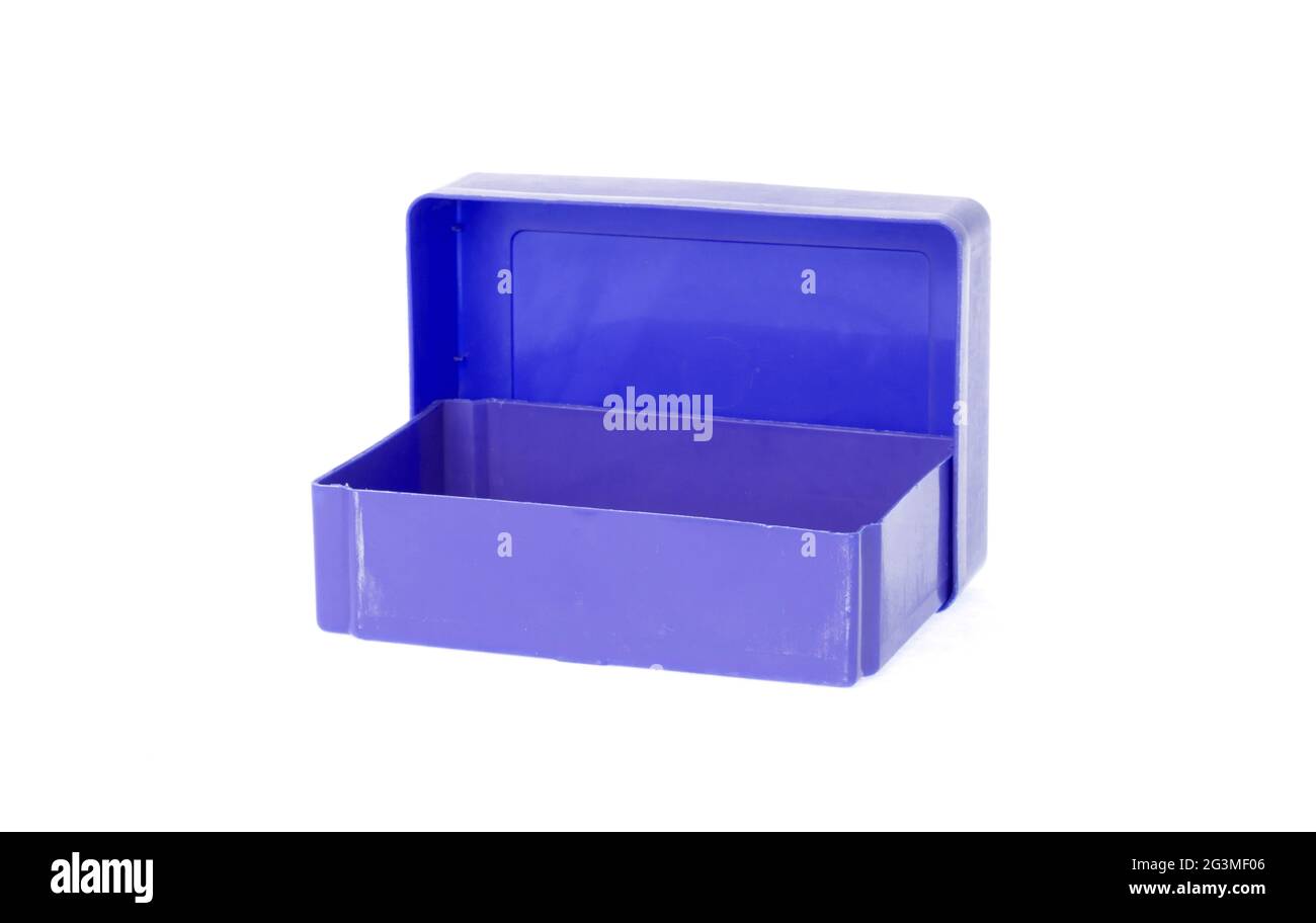 Simple old lunch box isolated Stock Photo - Alamy