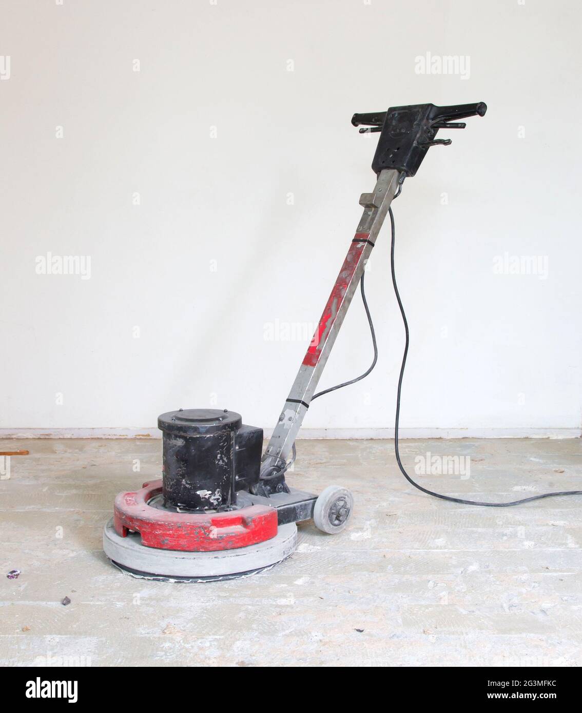 Concrete surface sanding machine Stock Photo Alamy