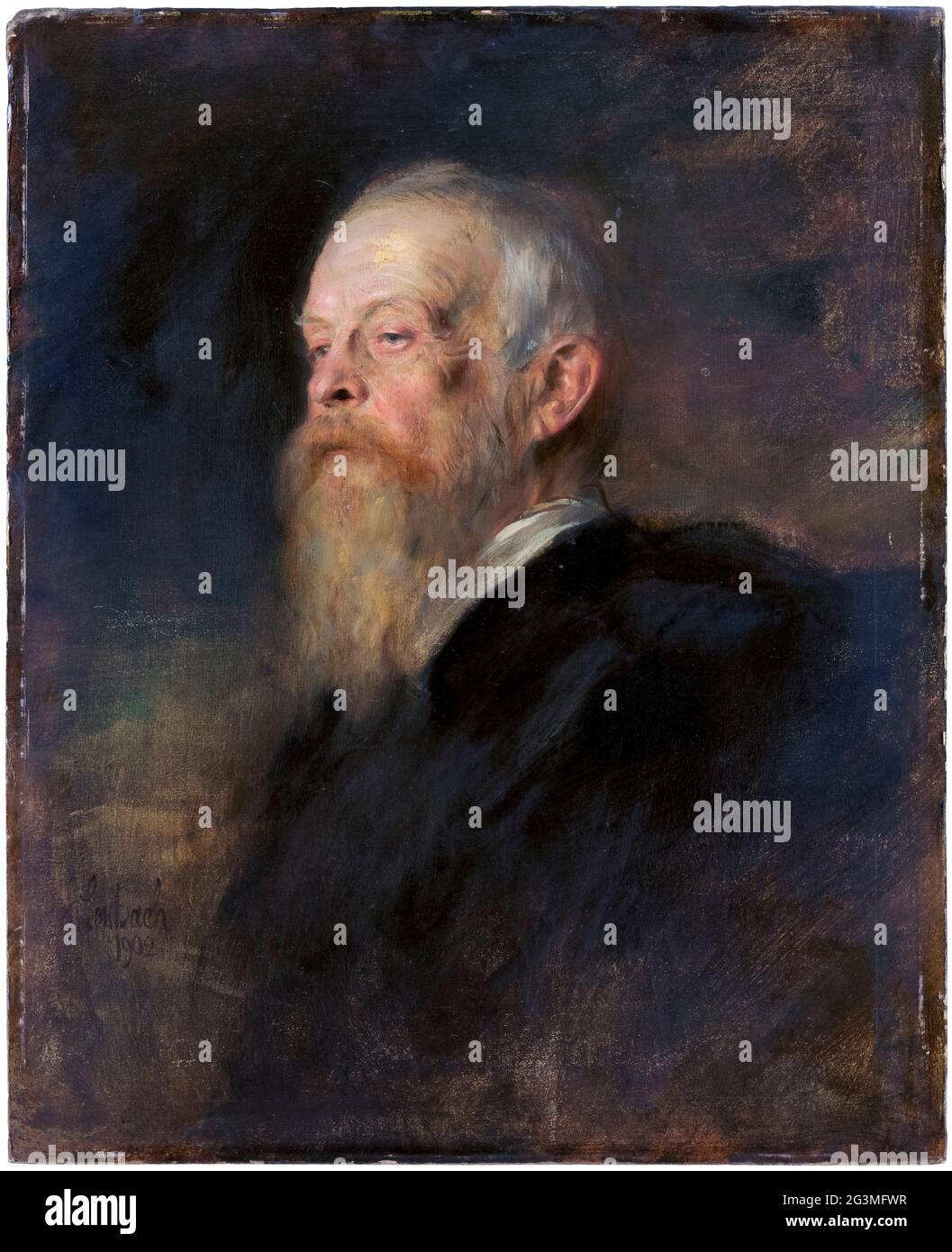 Luitpold (1821-1912) Prince Regent of Bavaria, de facto ruler of Bavaria, (1886-1912), portrait painting by Franz von Lenbach, 1902 Stock Photo