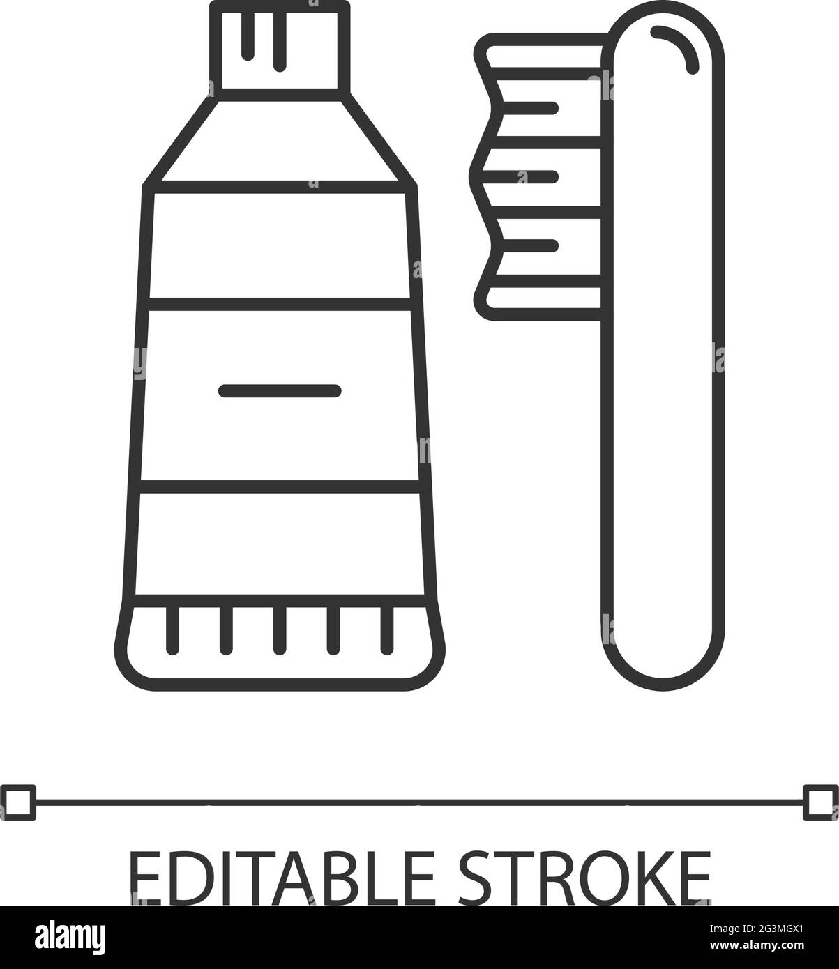 Toothbrush and toothpaste Black and White Stock Photos & Images - Alamy