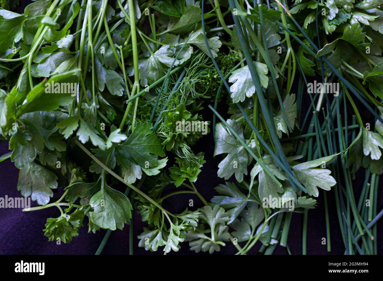 Herbs chives dill parsley hires stock photography and images Alamy