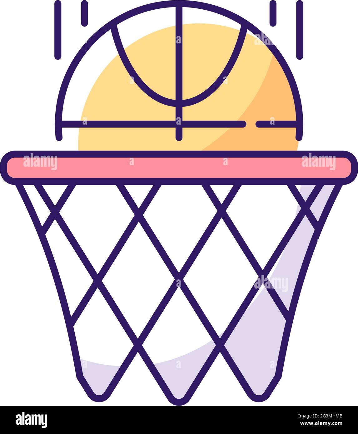 Basketball RGB color icon Stock Vector Image & Art Alamy