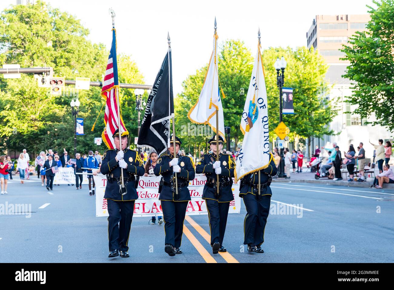 Quincy, Massachusetts, 2021 Quincy Flag Day Parade, 70th Anniversary