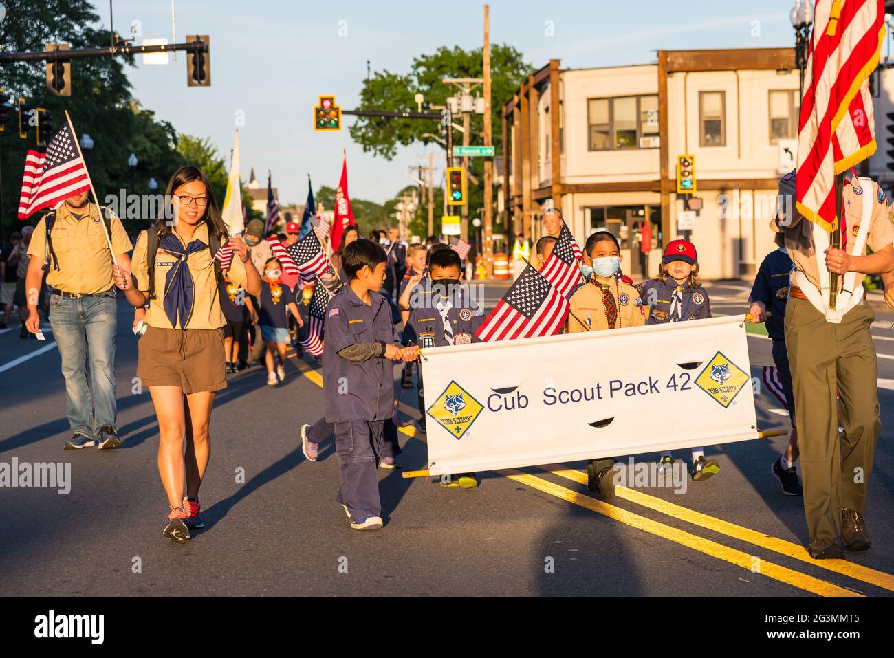 Quincy, Massachusetts, 2021 Quincy Flag Day Parade, 70th Anniversary