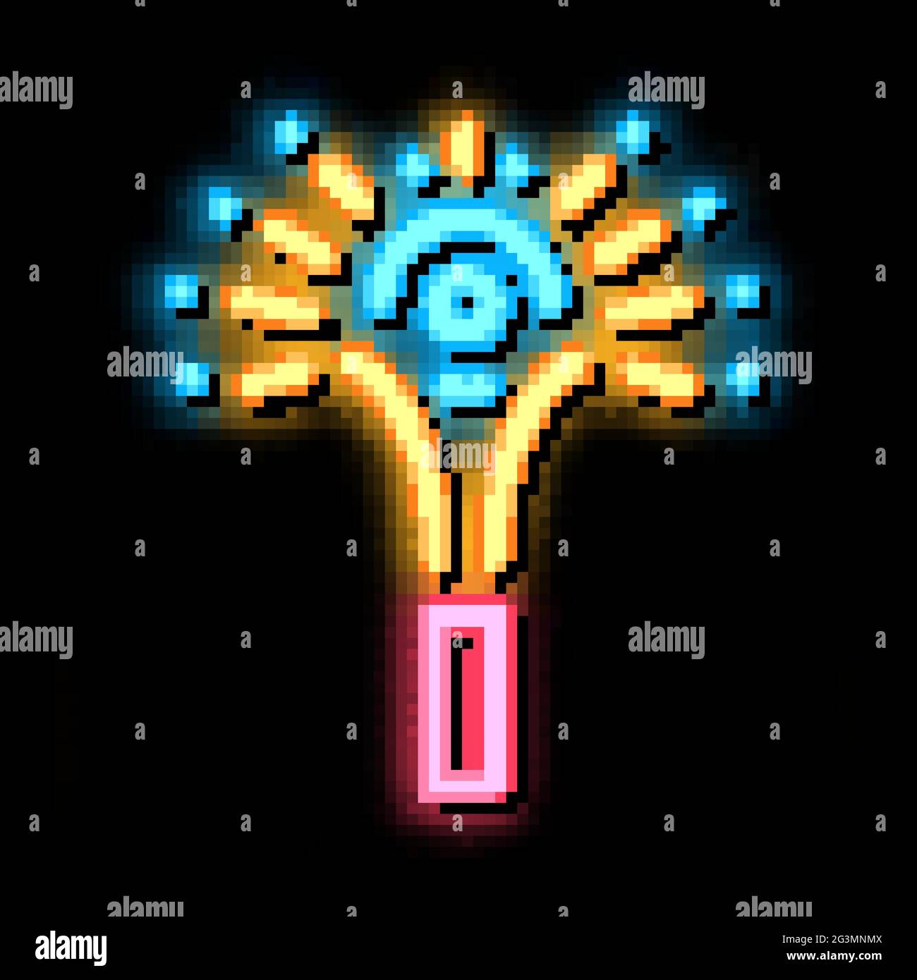 sparkling firework neon glow icon illustration Stock Vector Image & Art ...