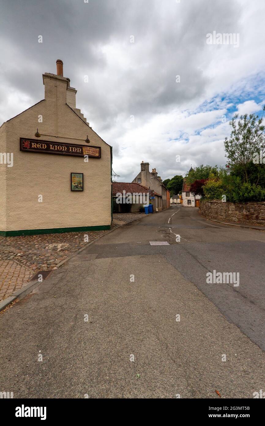 The Red Lion Inn Pub is a village Pub in Culross, Culross, Fife, Scotland, UK Stock Photo Alamy