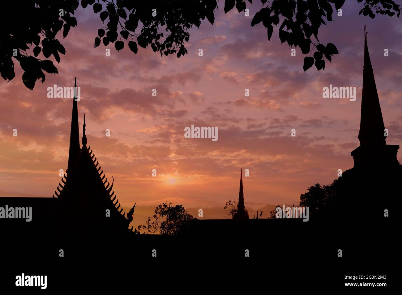 Monk sunset silhouette hi-res stock photography and images - Alamy