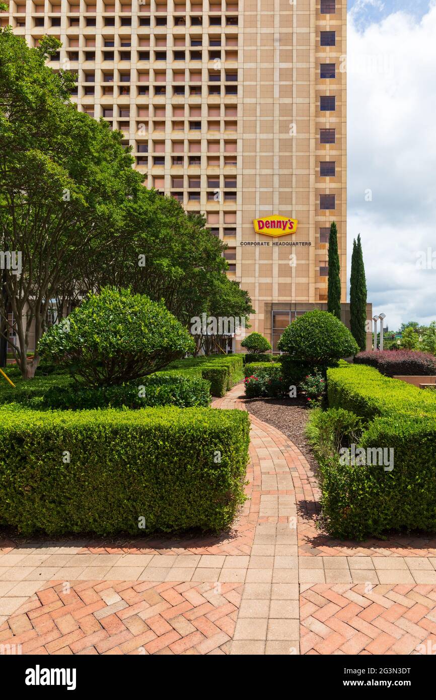 Denny s logo on wall editorial stock photo. Image of stone - 217528143