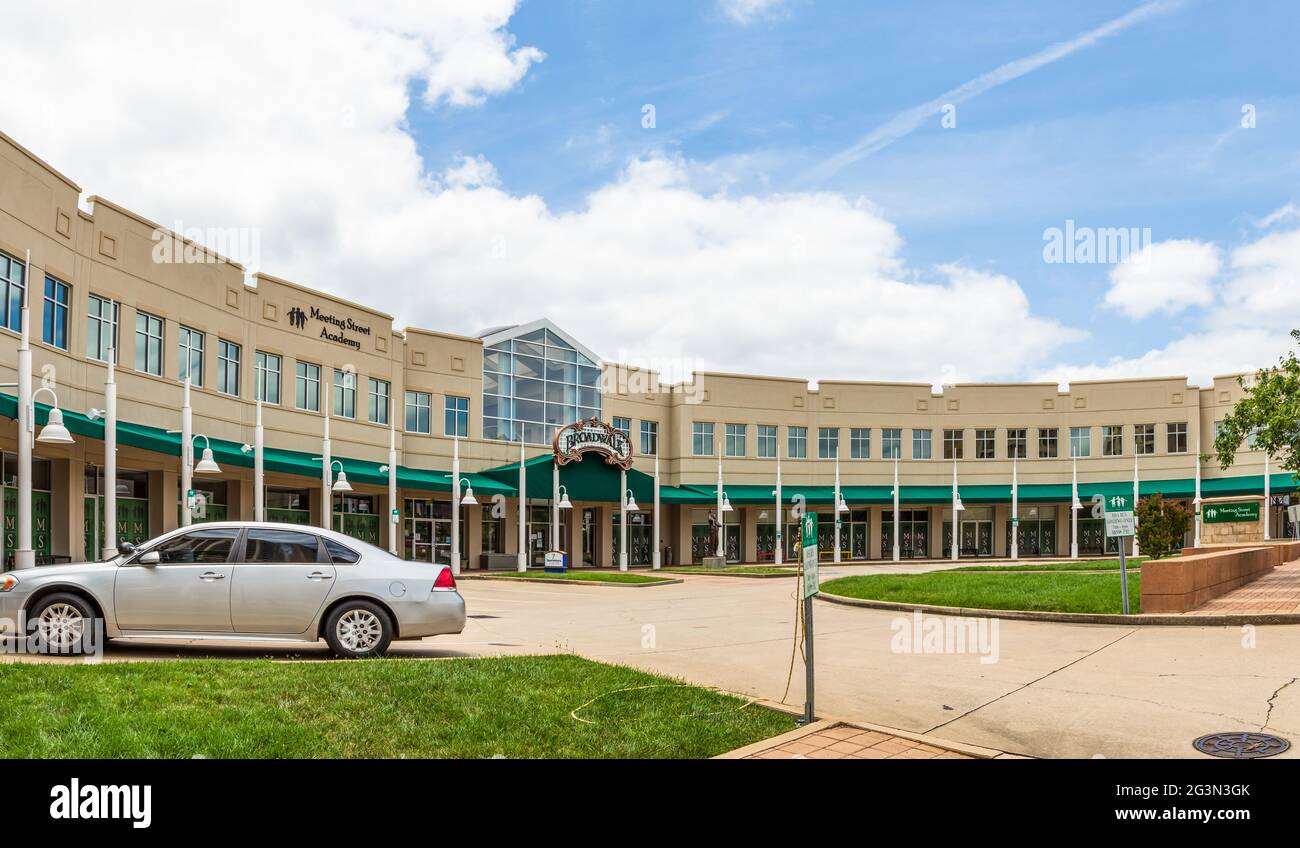 SPARTANBURG, SC, USA-13 JUNE 2021: Meeting Street Academy is a branch of the Charleston-based school serving students from ages 3-4 thru 5th grade.  H Stock Photo