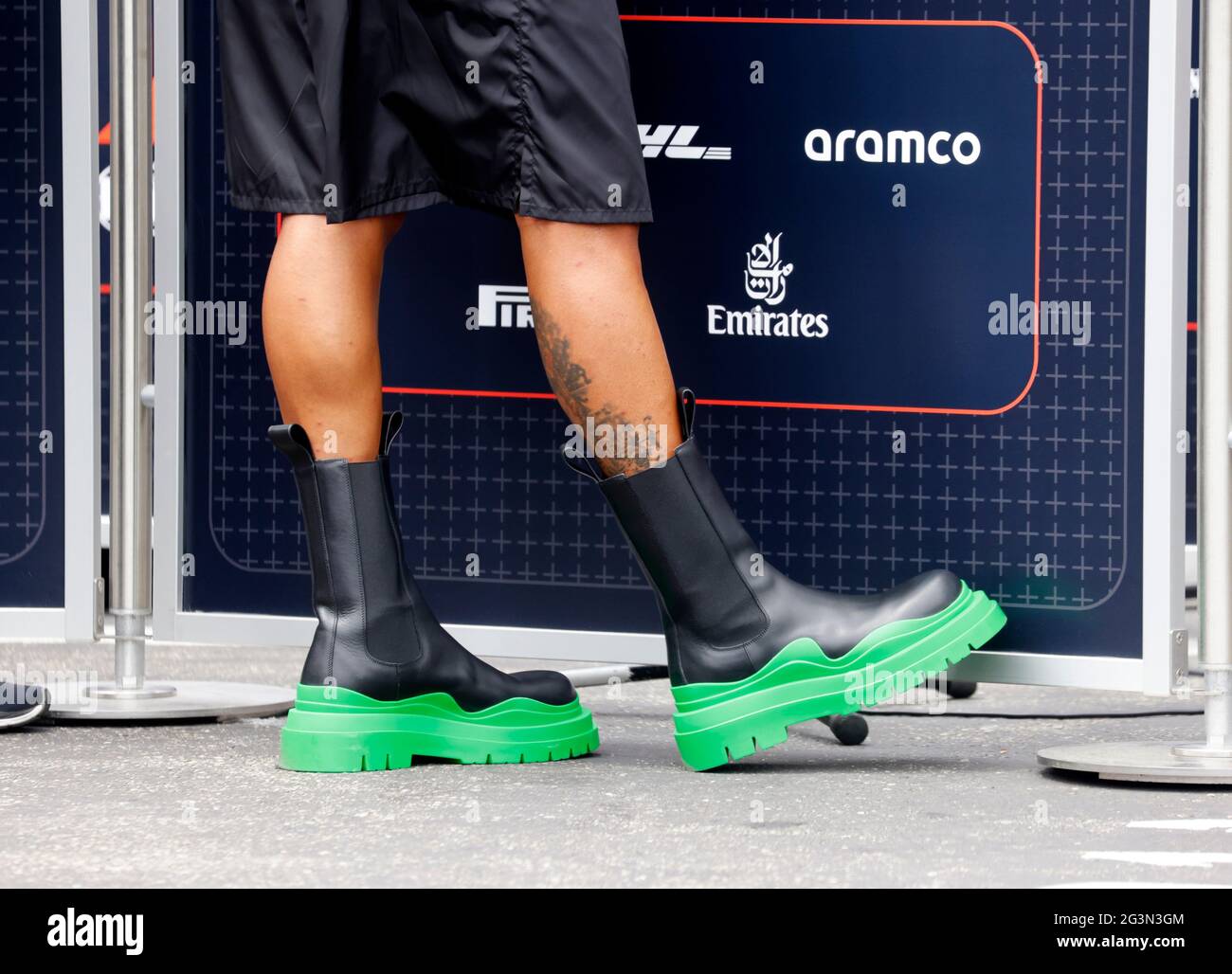 Racing boots of lewis hamilton hi-res stock photography and images - Alamy
