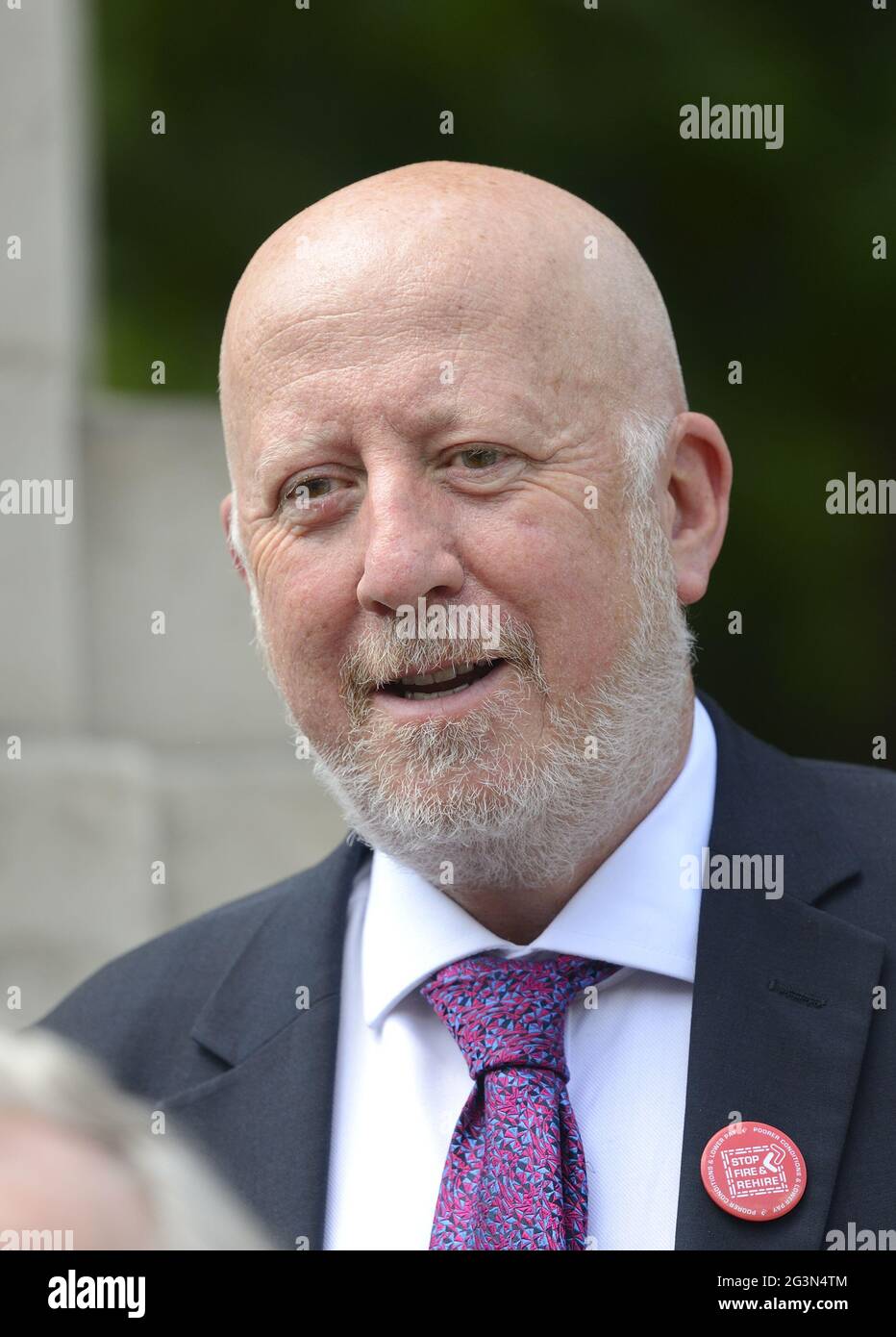 Andy McDonald MP (Labour: Middlesborough) Shadow Secretary of State for Employment Rights - at an event to publicise Barry Gardiner's private member's Stock Photo