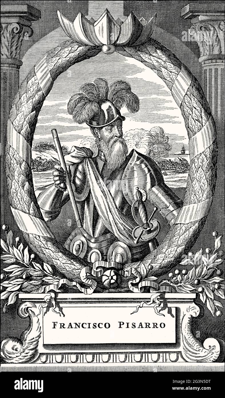 Francisco Pizarro González, 1478 – 1541, a Spanish conquistador Stock Photo